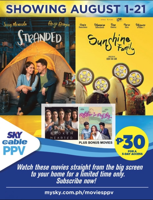"Sunshine Family" and "Stranded" premiere on SKY Pay-Per-View this August