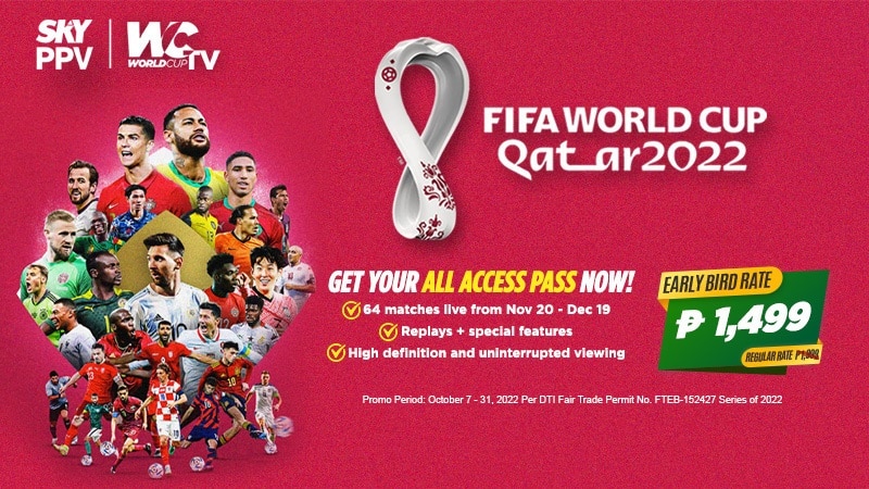 SKY brings the live coverage of the FIFA World Cup Qatar 2022