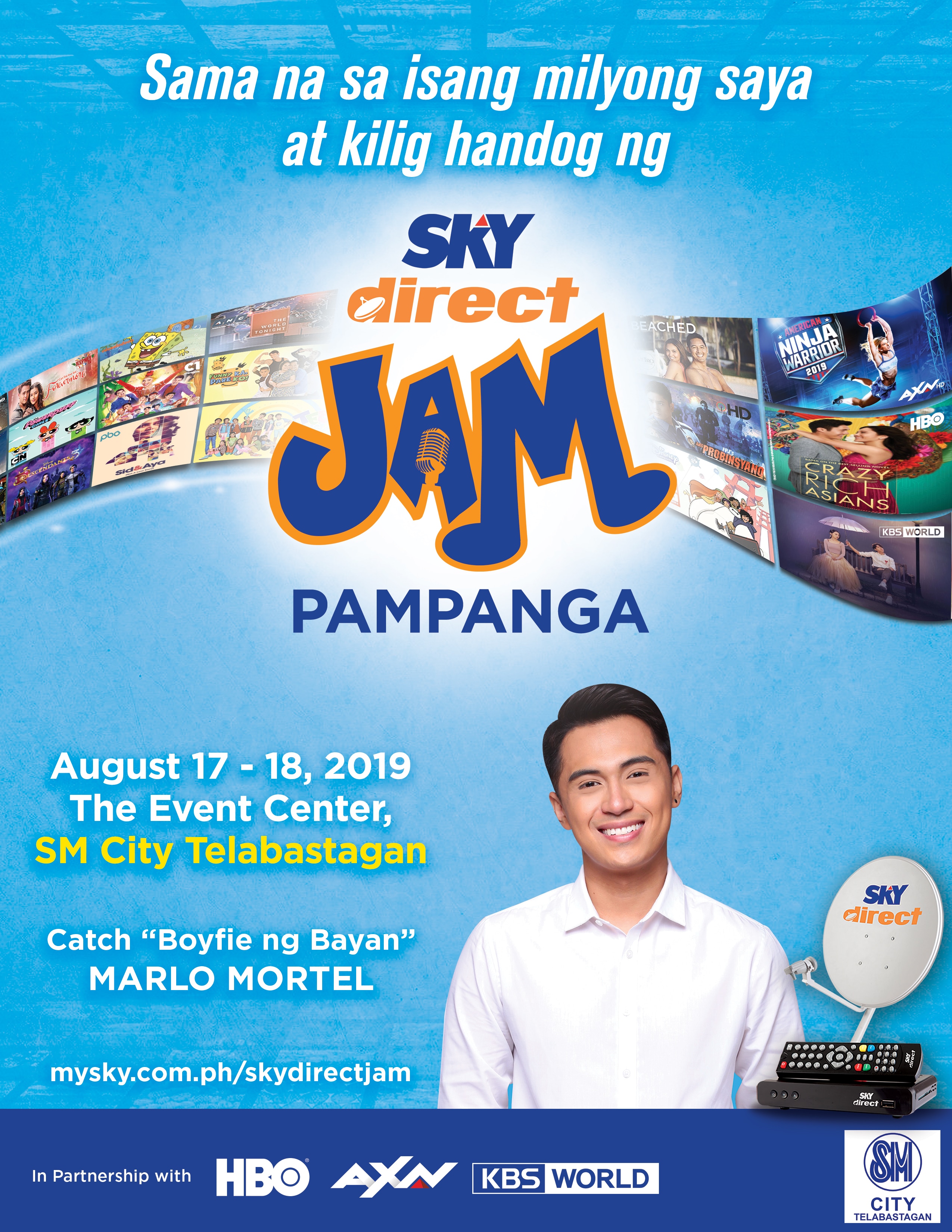 SKYDdirect Jam brings smiles to Pampanga with Marlo Mortel