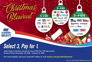 Family TV viewing made extra exciting with  SkyCable Select's Christmas Christmas blowout