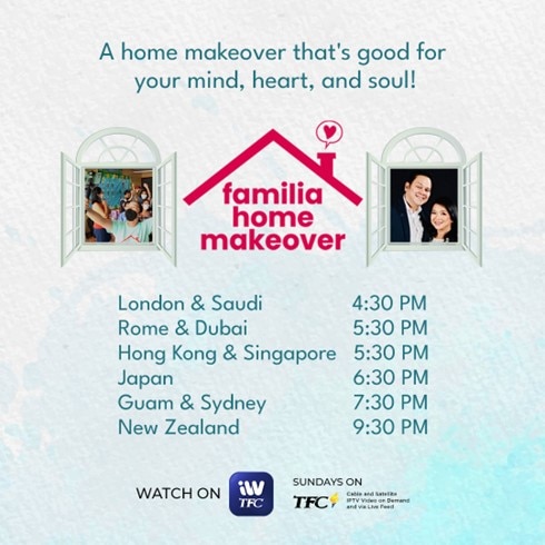 Familia Home Makeover On TFC And iWantTFC