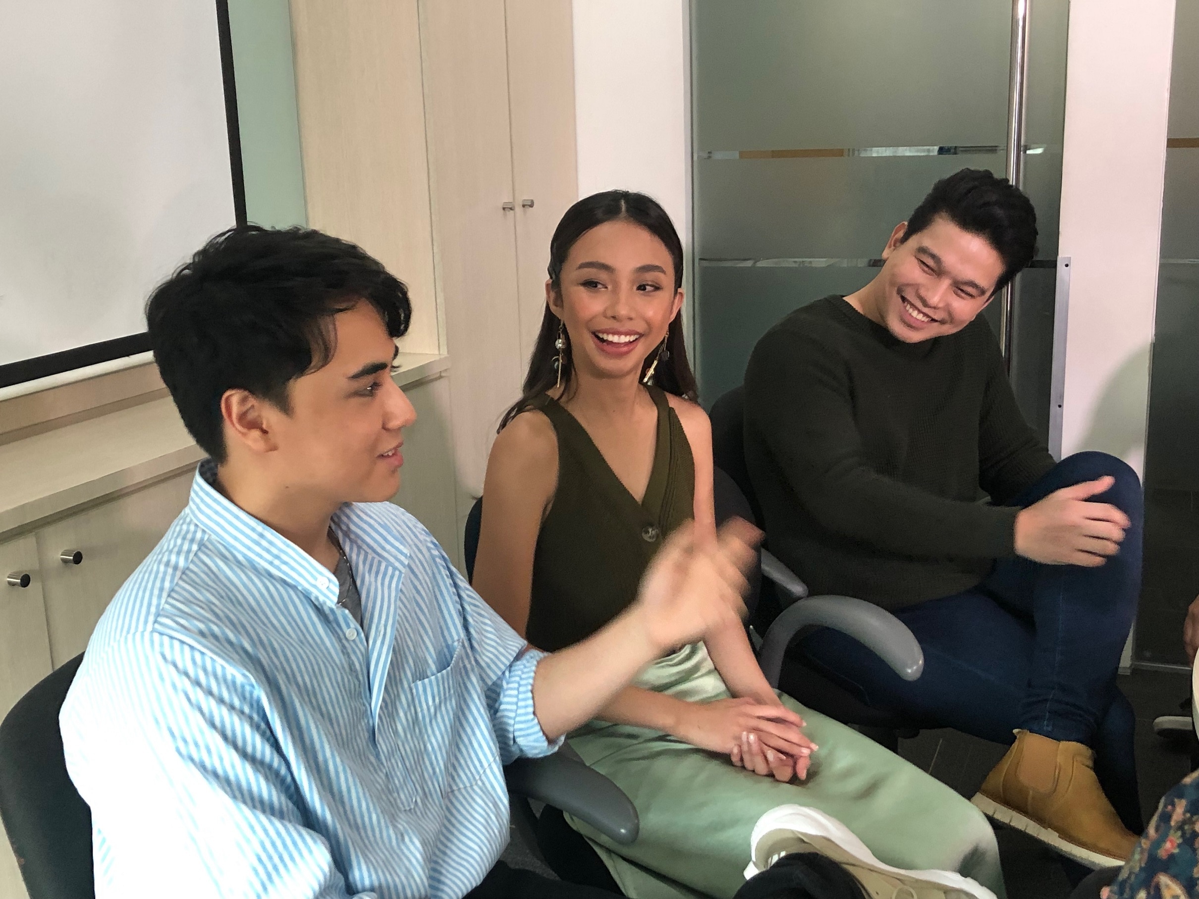 Edward and Maymay with Star Pop head and overall producer Rox Santos