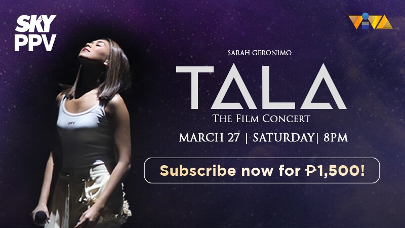 Fresh take on hits, special guests featured in Sarah G's first film concert airing on SKY Pay-Per-View