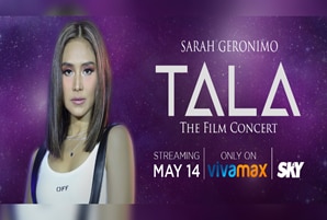 Sarah G's 'Tala: The Film Concert' available on-demand on Vivamax via SKY