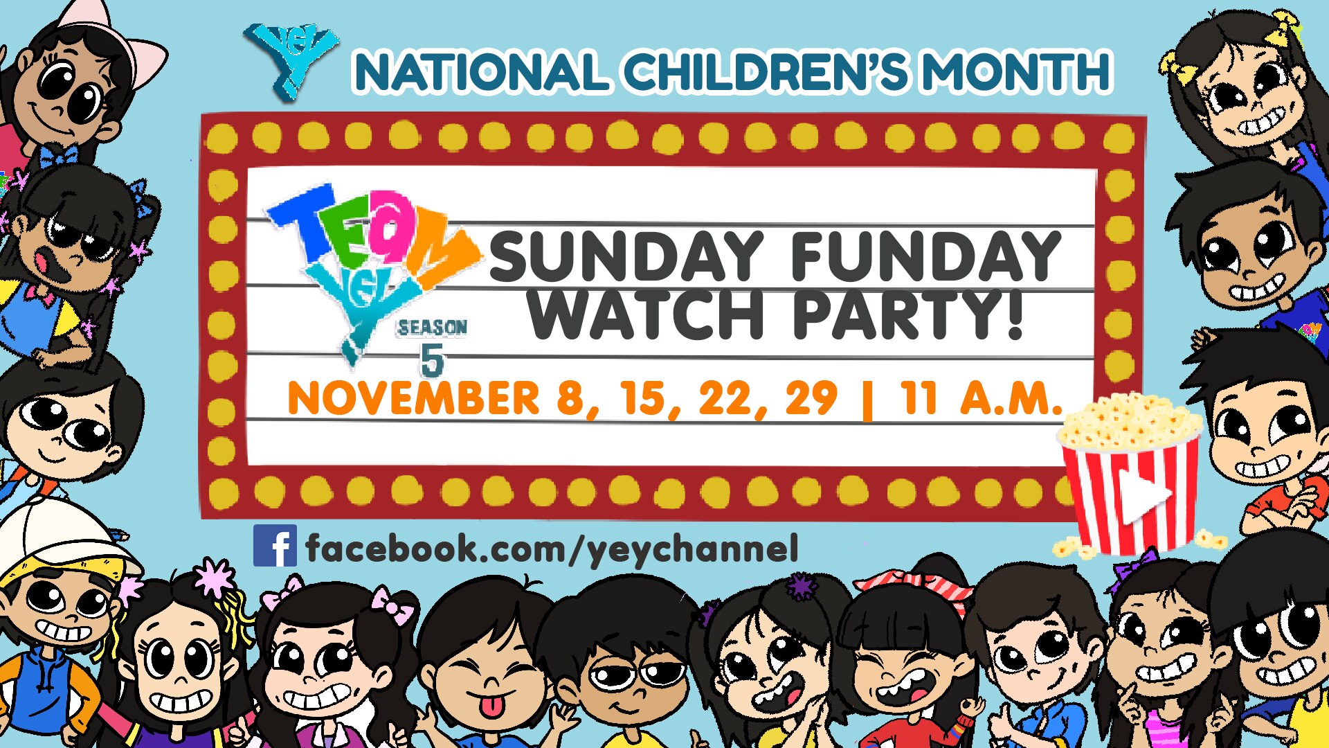 Team YeY launches 'Sunday Funday' watch party on November 8
