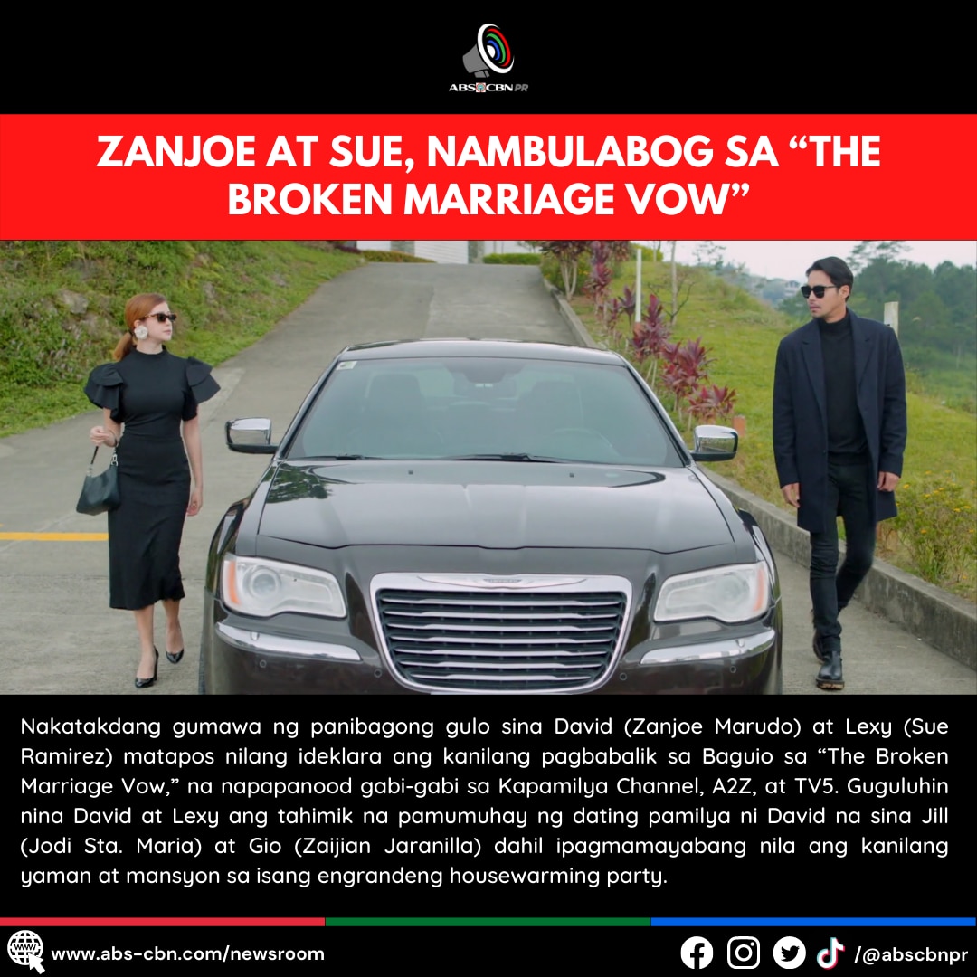 ARTCARD (FILIPINO) Zanjoe at Sue, nambulabog sa _The Broken Marriage Vow_