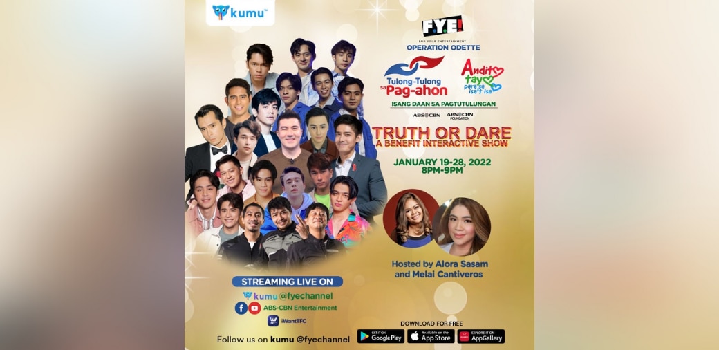 ABS-CBN Heartthrobs take on "Truth or Dare" challenge to raise funds for Operation Odette