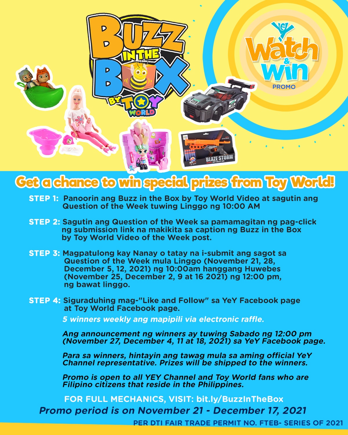 Buzz in the Box Watch and Win promo mechanics