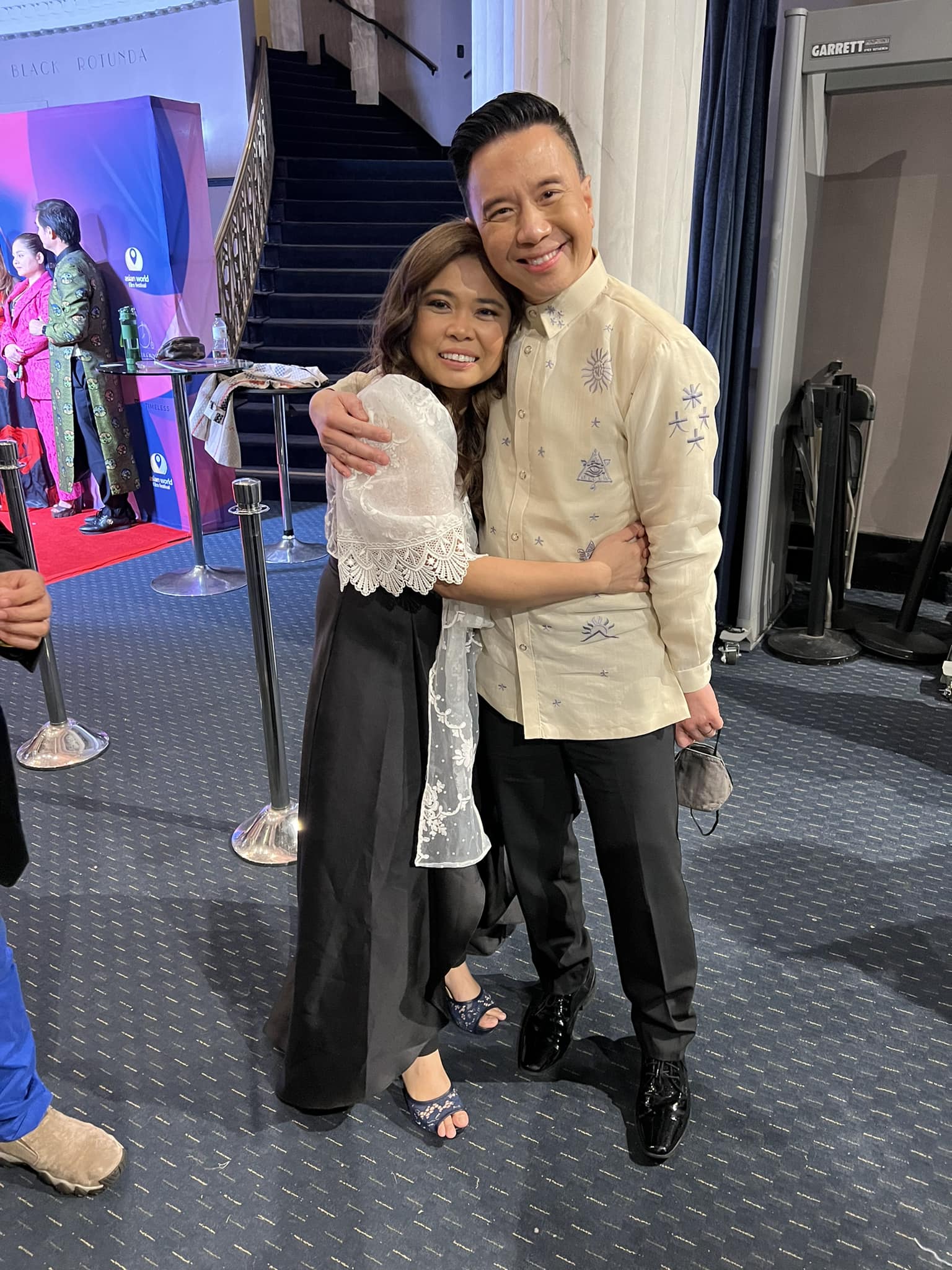 Yong Chavez with Reggie Lee at the 8th Asian World Film Festival in November 2022