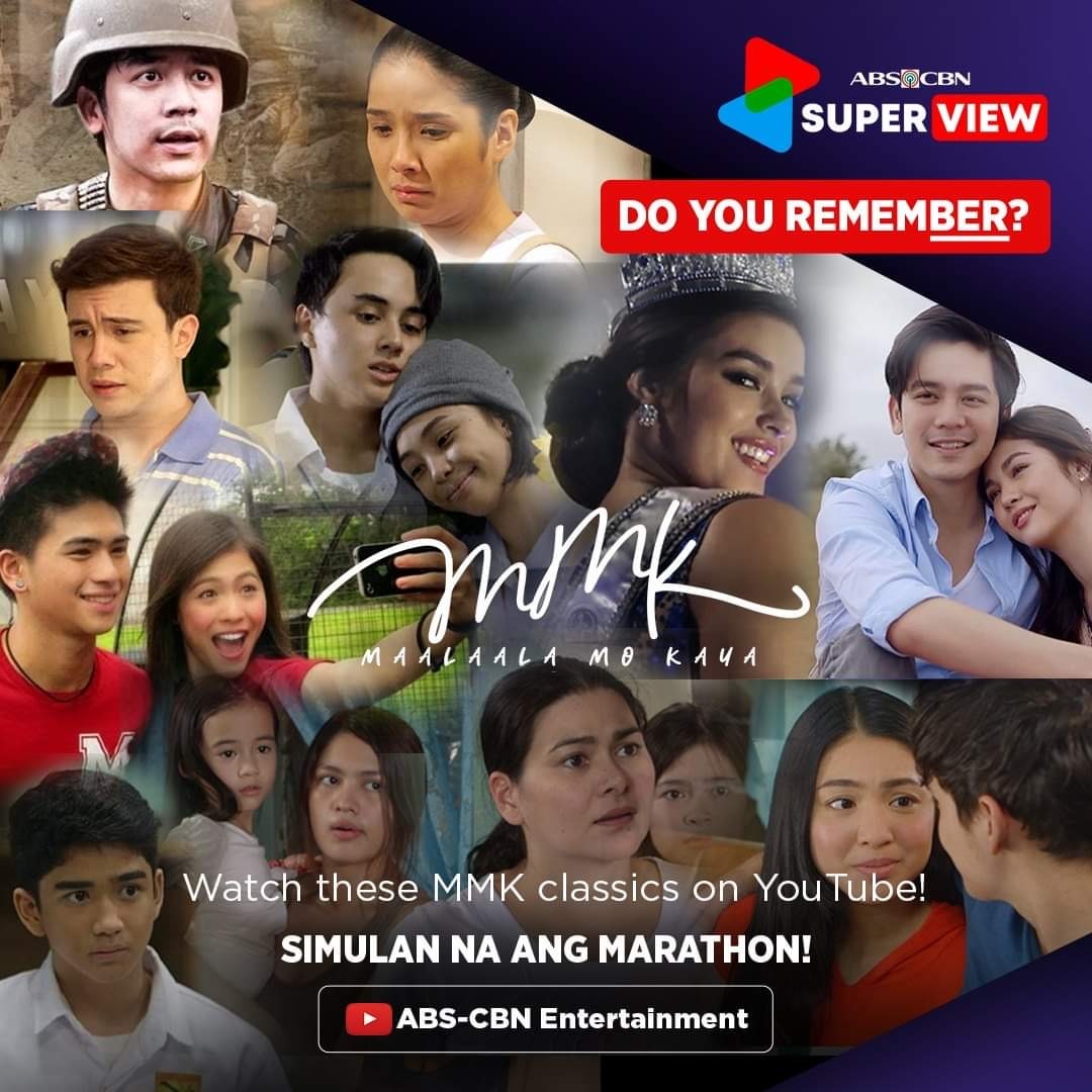 ABS CBN Superview on YouTube MMK classics on YouTube
