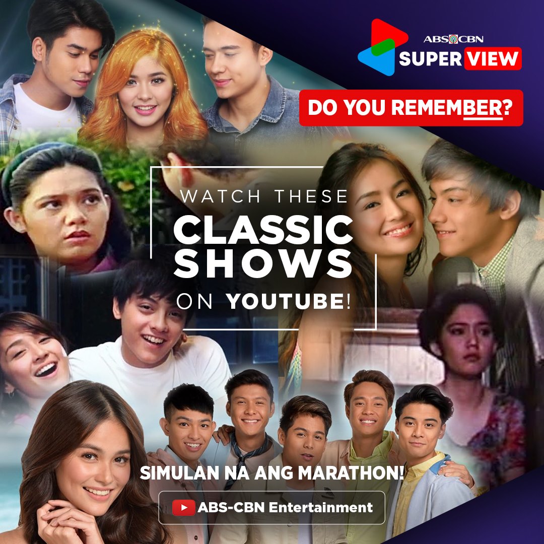 ABS CBN Superview Classic shows on YouTube