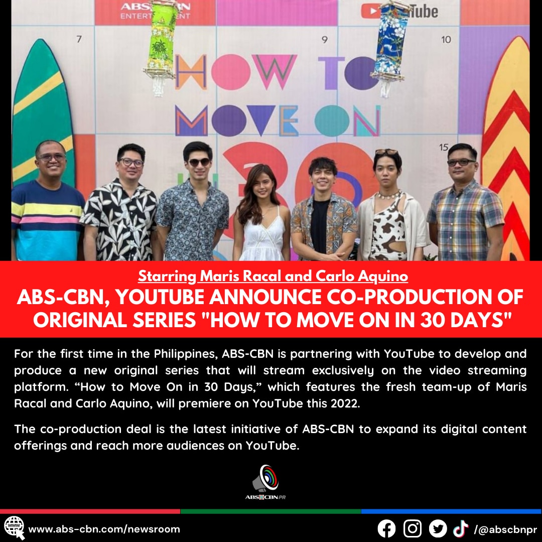 How to Move On in 30 Days (ABS CBN x YouTube) artcard