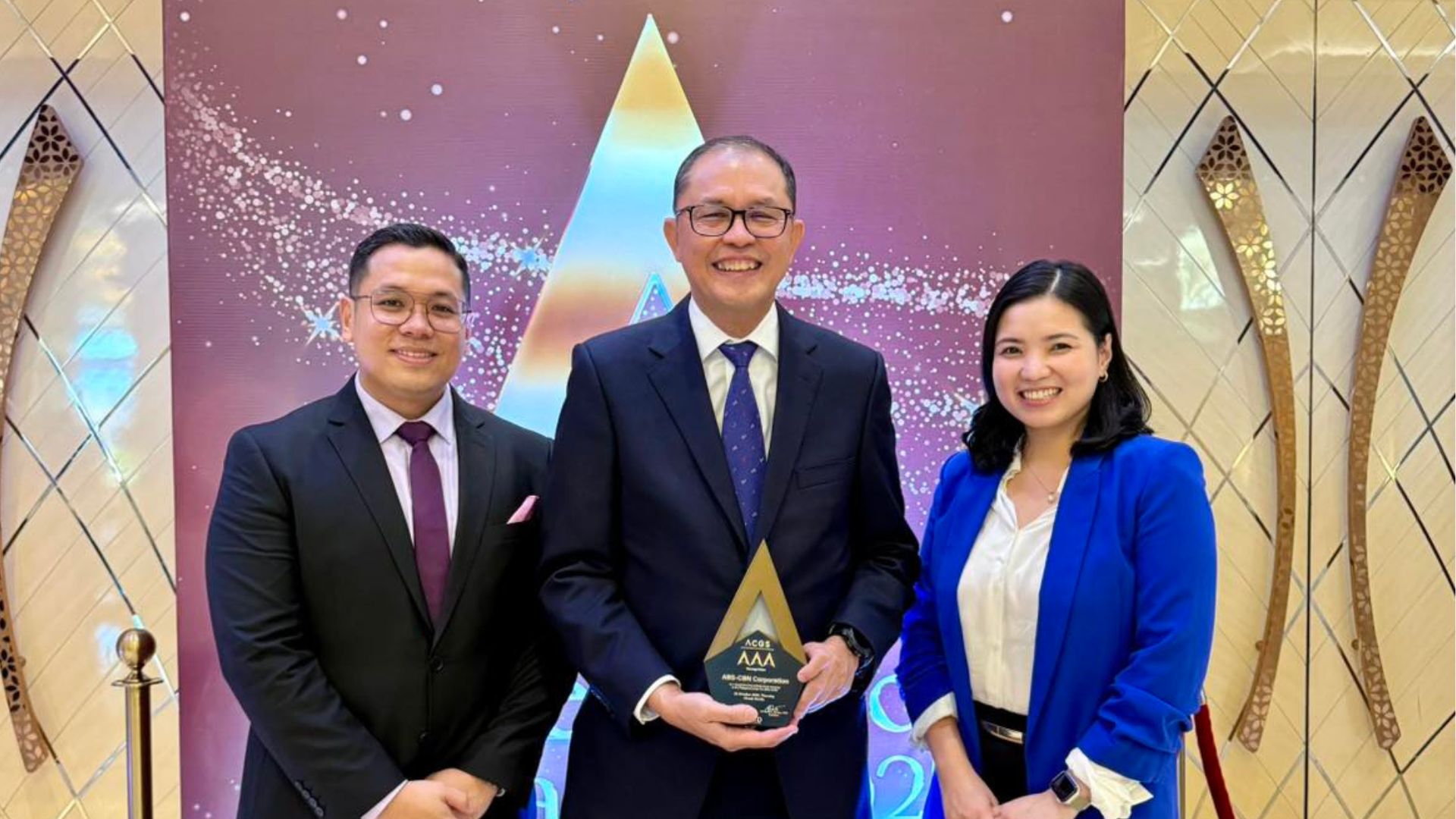 ABS-CBN Corporation is honored for the sixth time with an ASEAN Corporate Governance Scorecard (ACGS) Golden Arrow Award from the Institute of Corporate Directors for good corporate governance.